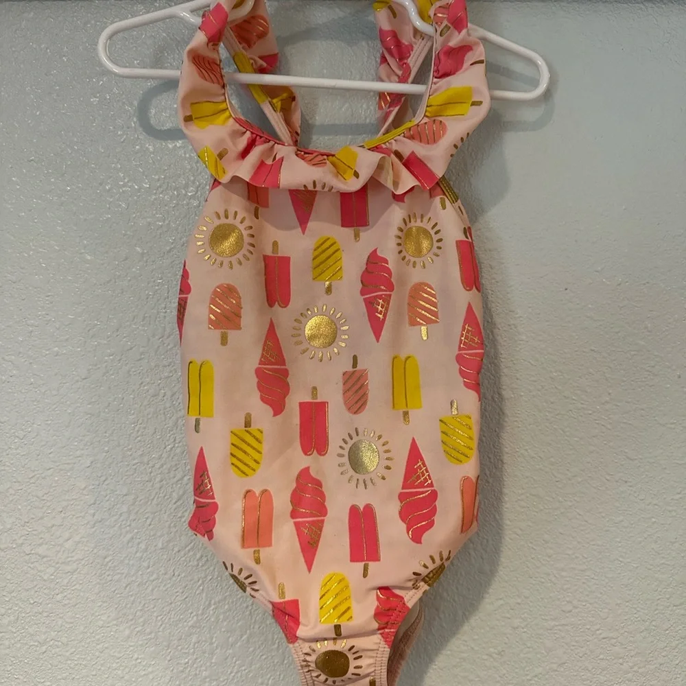 Carter's Pink and Yellow Ice Cream Swimsuit